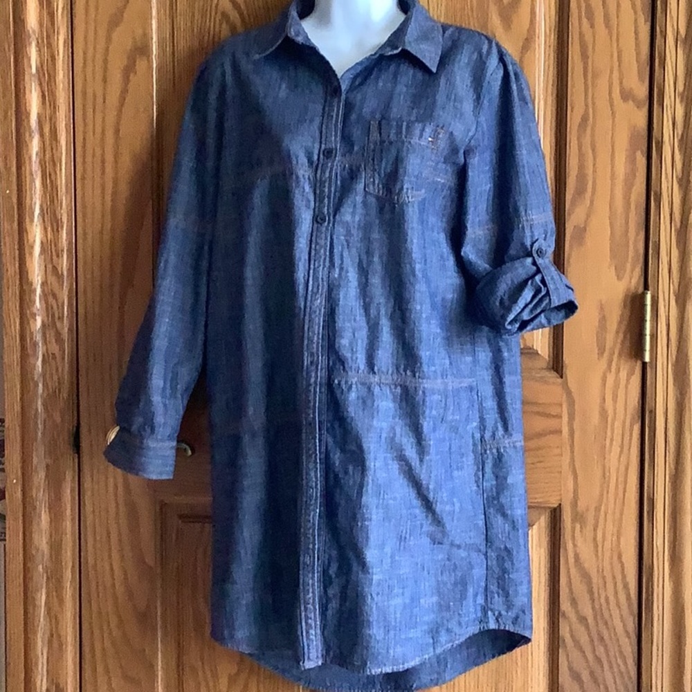 TOMMY HILFIGER 100% cotton denim dress. Sz S/P